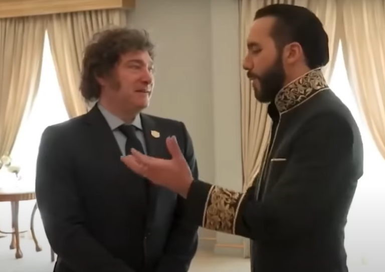 Javier Milei and Nayib Bukele spoke about freedom in El Salvador