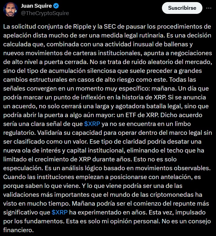 XRP community asks that the dispute between Ripple and the SEC officially closed