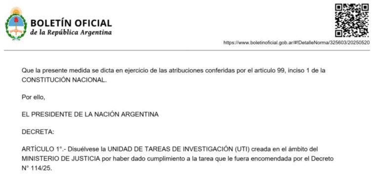 Milei government eliminates the unit that created to investigate the LIBRA case