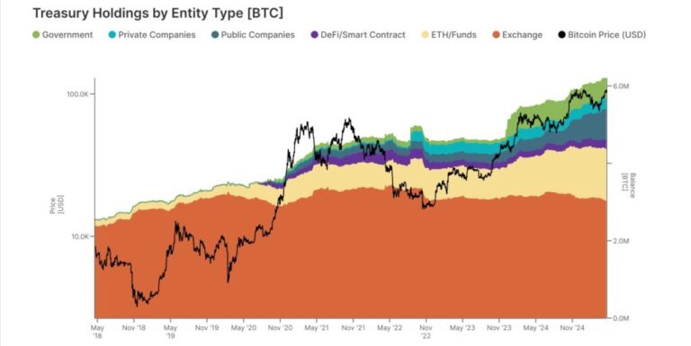 3 out of 10 bitcoin are in the hands of companies, governments or ETF