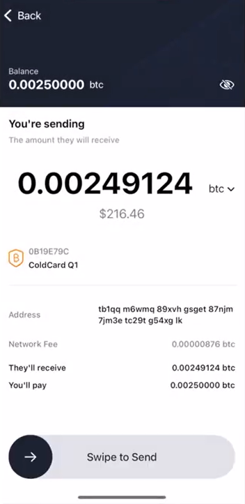 Cove, a Bitcoin Wallet that allows criminals to deceive