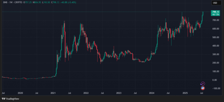 BNB Chain anticipated the historical maximum of his cryptocurrency