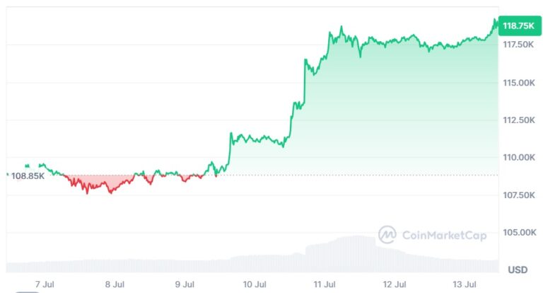 Bitcoin marks the course towards $ 120,000