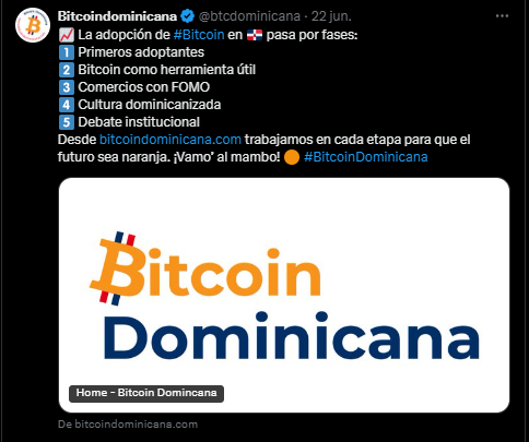 Bitcoin Dominicana promotes its economy from the street and forges a plan to shield it