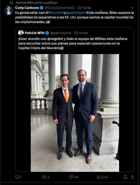 Bitso meets Trump’s government, what does the Mexican cryptocurrency exchangese look for?