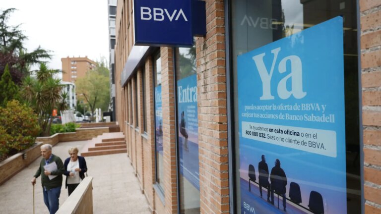 The premium of BBVA’s takeover bid for Sabadell fades at the gates of its outcome