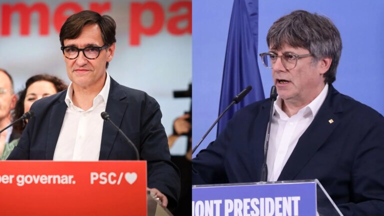 Illa and Puigdemont celebrate the failure of BBVA’s takeover bid and defend a banking system “adapted to the reality” of Catalonia