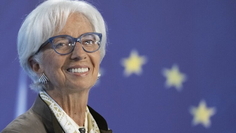 The president of the European Central Bank, Christine Lagarde, reiterates that rates are well positioned, but warns of the risks for inflation